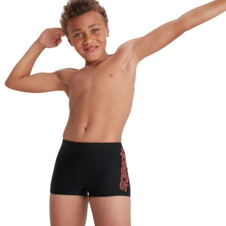 Плавки-шорты Speedo Boom детские (Детский; 9-10 лет; черный-красный)
